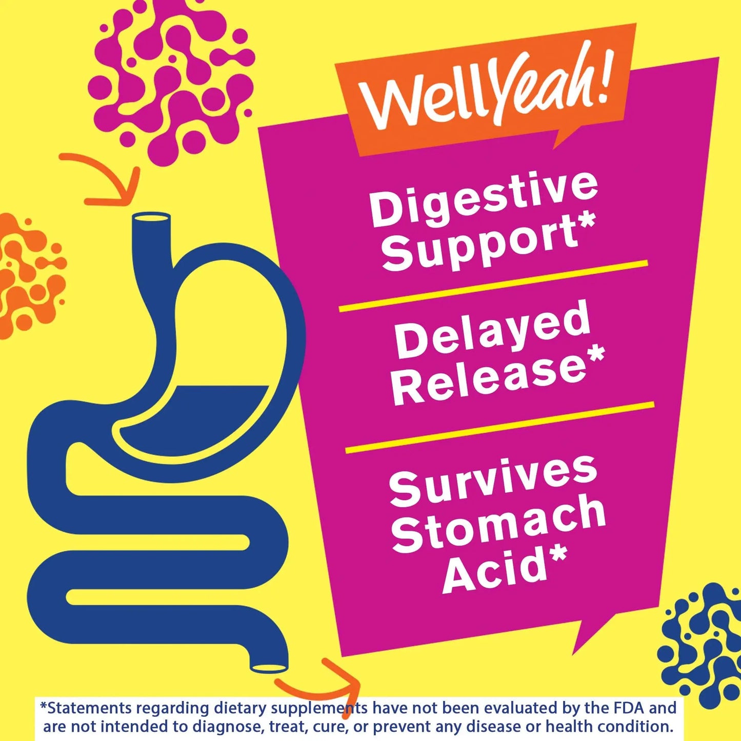 WellYeah Probiotics for Women Gummies - 10 Billion CFU - for Digestive Support, Gut Health, and Feminine Health Support - Natural Sourced Flavors - Vegan WellYeah