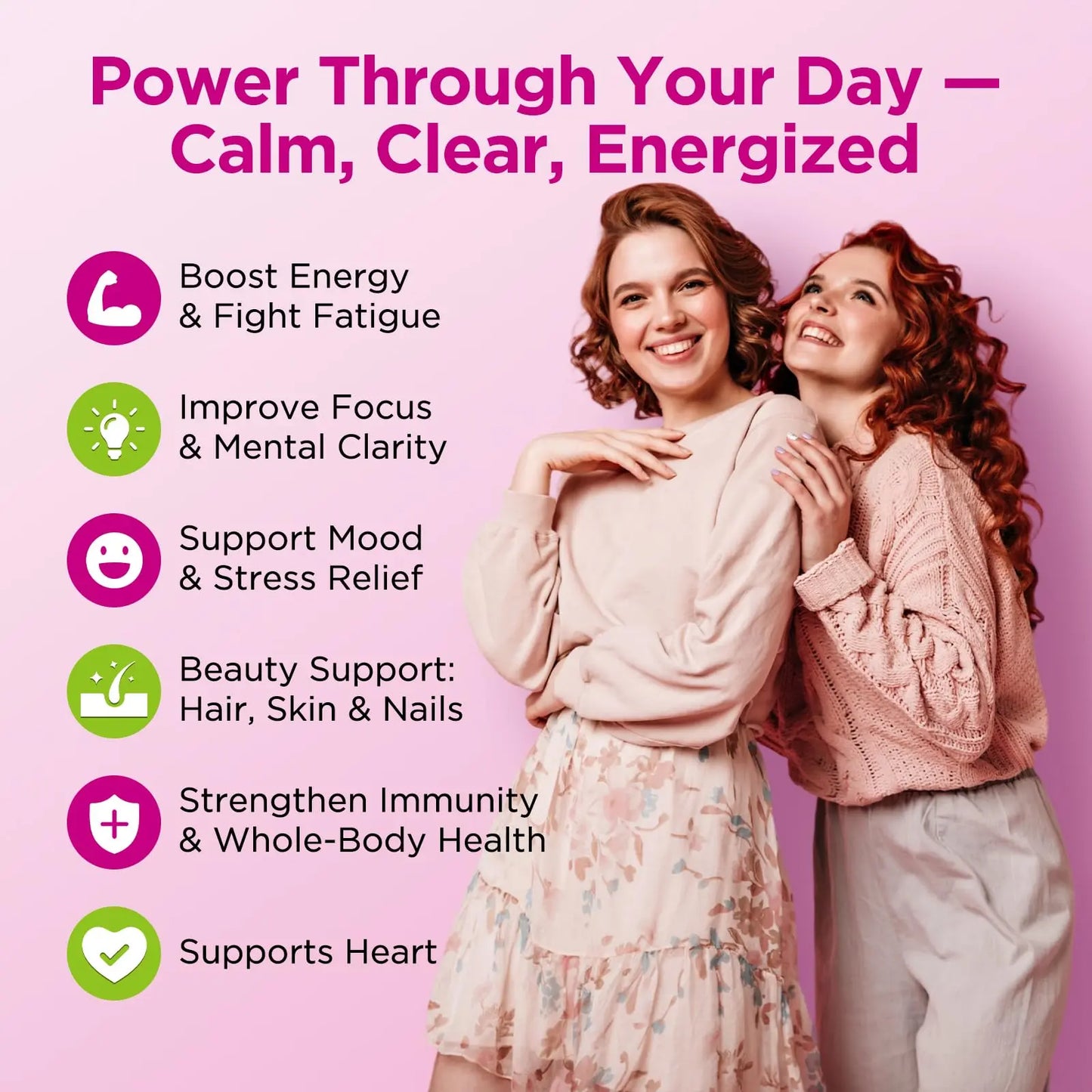 Vitamin B Complex Gummies for Women & Me, Vitamin B12, B1, B2, B3, B6, B7, B9 with Vitamin C, Zinc, Magnesium & CoQ10 for Energy, Brain, Nervous System & Mood, ReviNutra