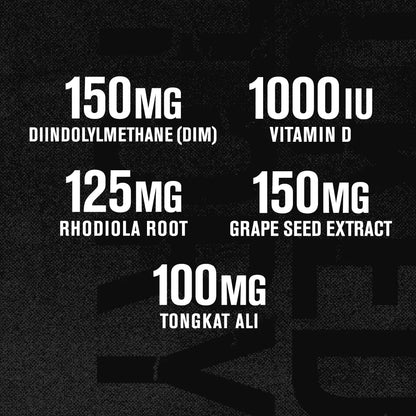 Jacked Factory Androsurge Estrogen Blocker for Men - Natural Testosterone Booster for Men & Estrogen Metabolizer with Tongkat Ali, DIM, Long Jack & More Jacked Factory
