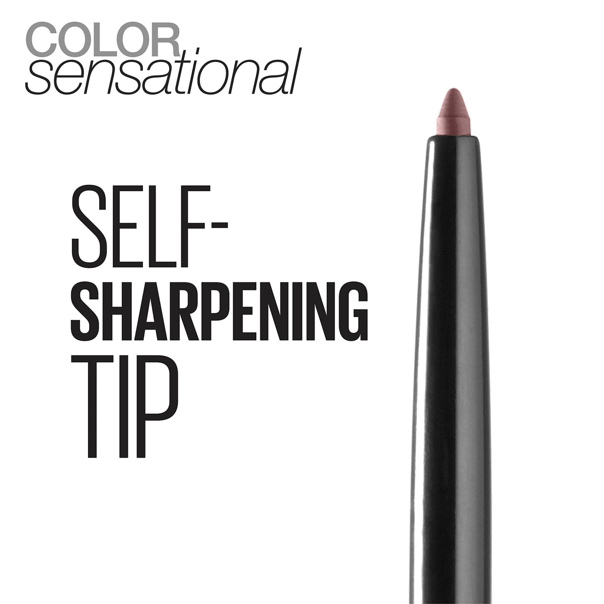Maybelline Color Sensational Shaping Lip Liner with Self-Sharpening Tip, Gone Griege, Nude, 1 Count MAYBELLINE