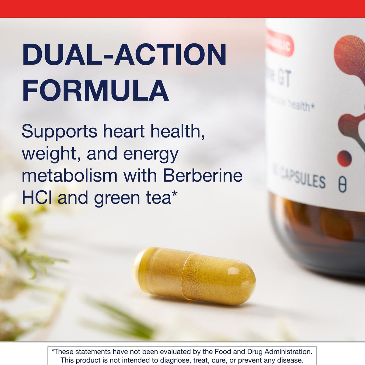 Metagenics Berberine GT - Berberine Supplement 500 mg - Supports Heart Health, Healthy Cholesterol, Triglyceride & Carbohydrate Metabolism Metagenics