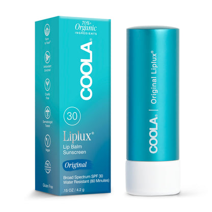 COOLA Liplux SPF 30, Organic Lip Balm Sunscreen, 0.15 oz COOLA
