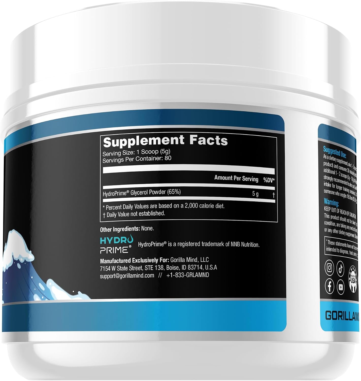 Gorilla Mode Pre Workout (Orange Rush) + HydroPrime Glycerol Pre Workout - Comprehensive Stack for Hyper-Hydration, Pump, Power, Endurance, and Thermoregulation