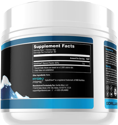 Gorilla Mode Pre Workout (Orange Rush) + HydroPrime Glycerol Pre Workout - Comprehensive Stack for Hyper-Hydration, Pump, Power, Endurance, and Thermoregulation