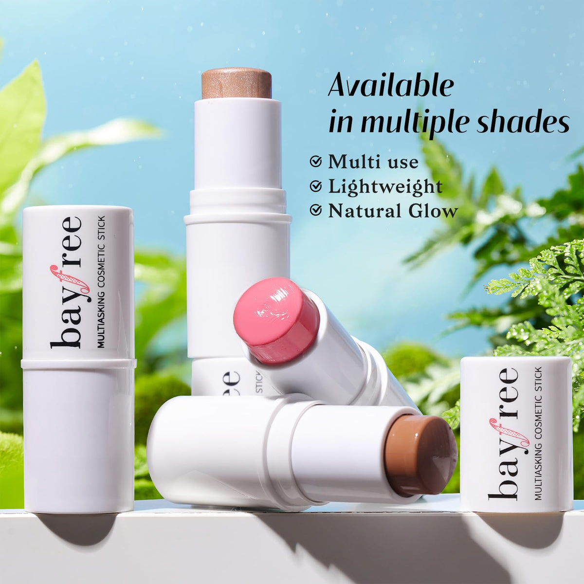 KIMUSE Face Sticks Trio, Blush, Highlighter & Contour Stick for Face Makeup KIMUSE