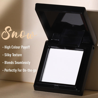 UCANBE White Single Eyeshadow Palette, Highly Pigmented Matte Eye Shadow Powder, Professional Long-Lasting Waterproof Makeup Palette UCANBE