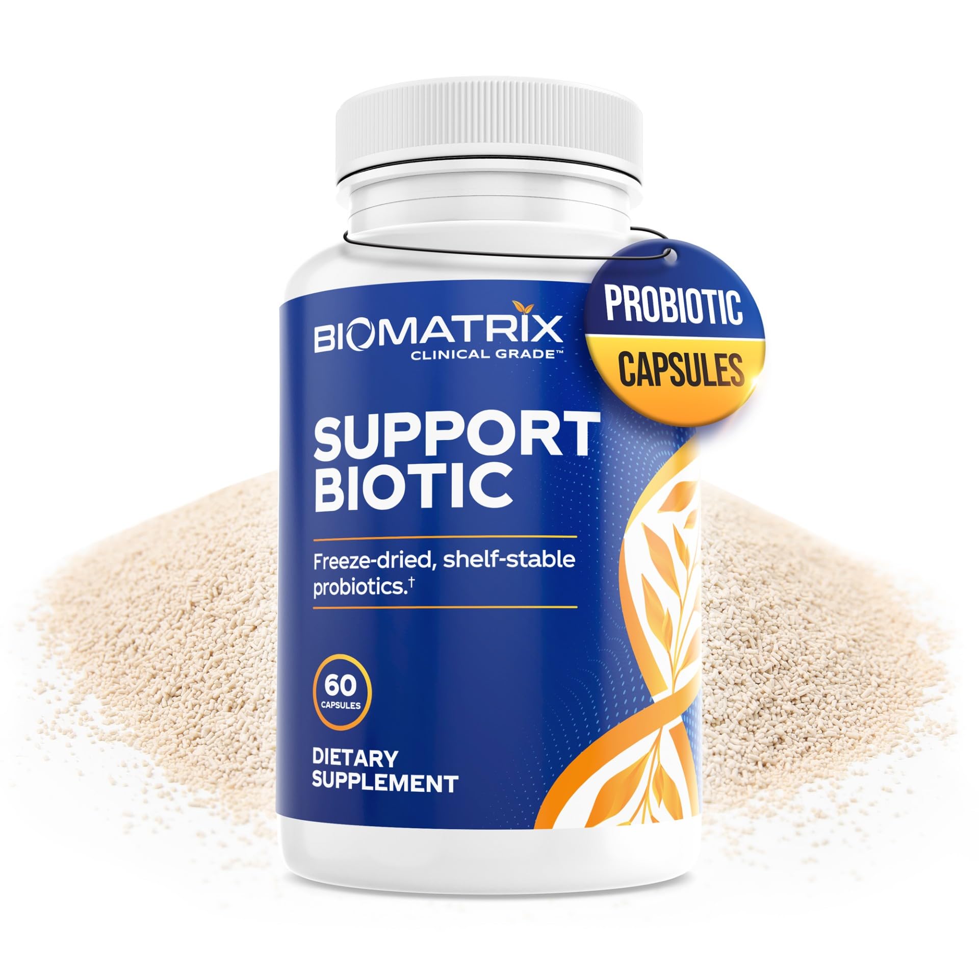 BioMatrix Saccharomyces boulardii Probiotic Supplement w/L. paracasei, L. rhamnosus, Bifidobacterium, Acidophilus – Prebiotic Complement – Temp-Stable, 30-60 Day Supply BioMatrix buy australia supplements