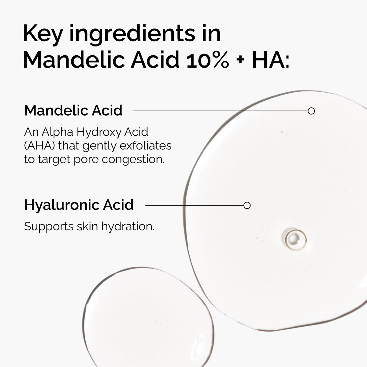 The Ordinary Mandelic Acid 10% + Hyaluronic Acid, Gentle Exfoliating Serum for Clarity and Hydration, 1 Fl Oz The Ordinary