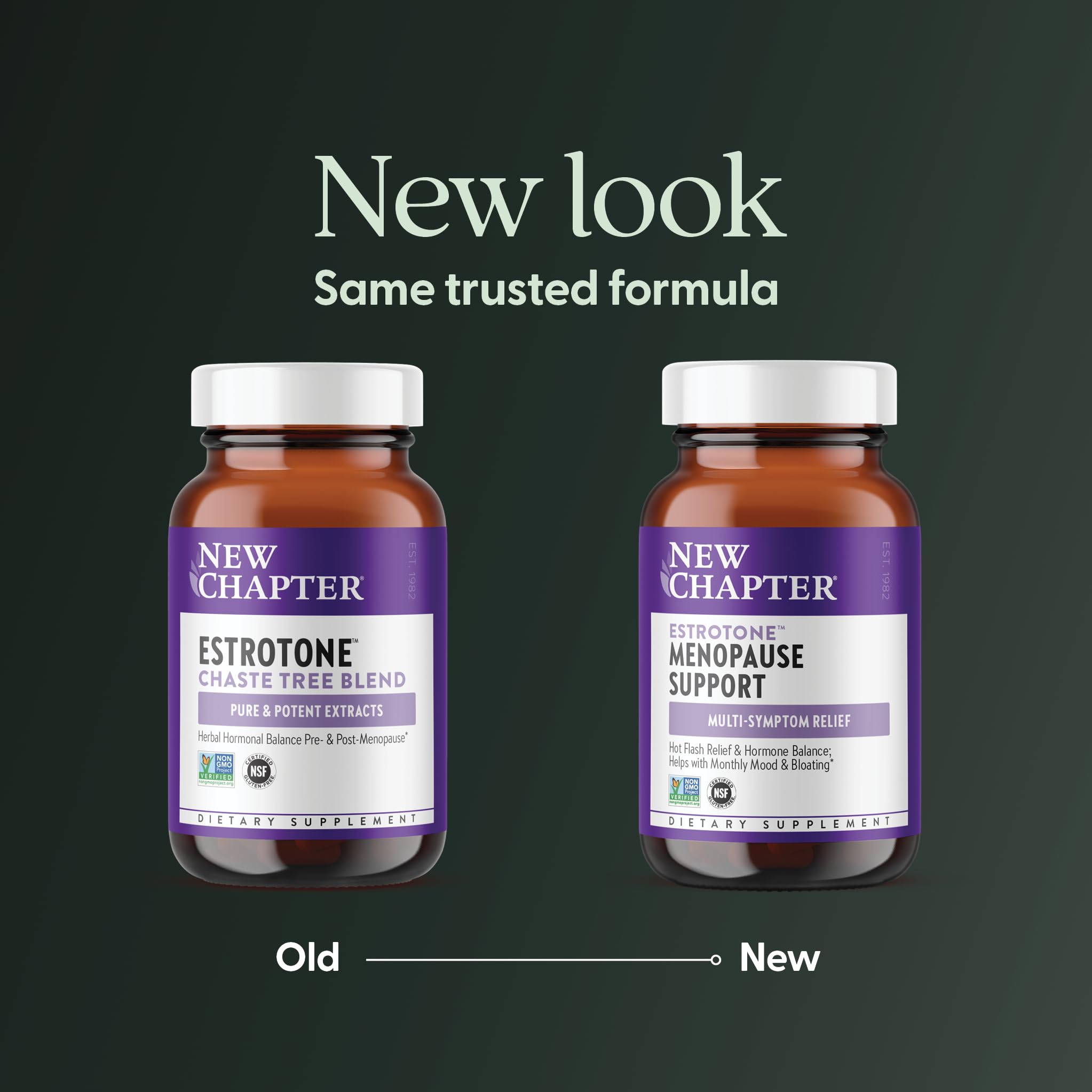 New Chapter Menopause Supplement - Estrotone Herbal Hormone Balance for Women in Perimenopause, with Black Cohosh for Hot Flash Relief & to Reduce Night Sweats + Vitex, No Added Hormones - 30 ct New Chapter buy australia supplements