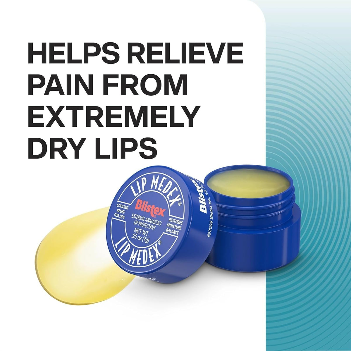 Blistex Lip Medex Medicated Lip Balm, 24 Hr Moisture, 0.25 oz, 3 Count Blistex