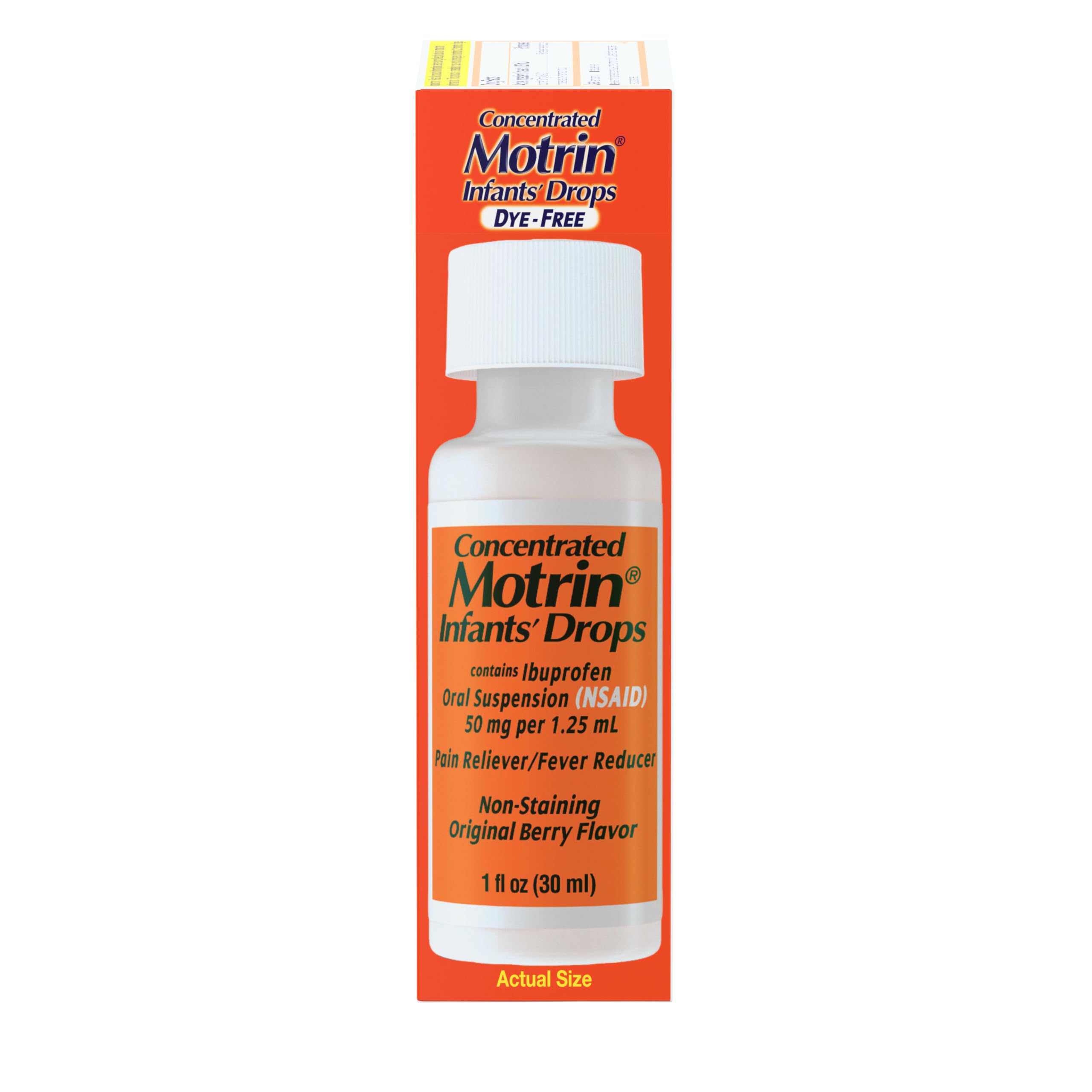 Infants’ Motrin Infant Ibuprofen Oral Suspension Concentrated Drops, NSAID Fever Reducer & Pain Reliever for Babies, Dye Free, Alcohol-Free, Berry Flavor, Includes Enclosed Syringe, 1 fl. oz Infants' Motrin buy australia supplements