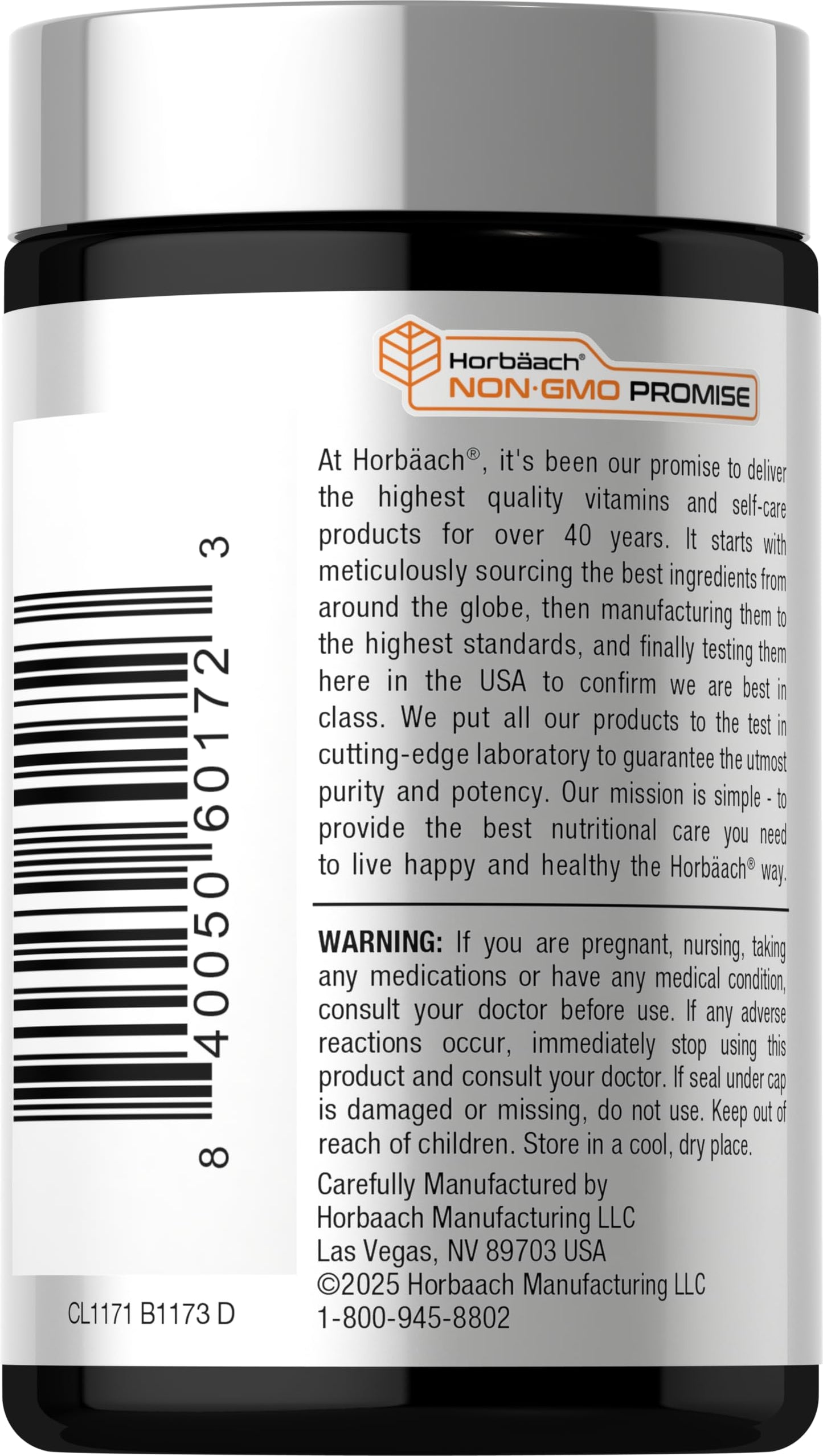 Horbäach B12 Vitamin 5000 mcg | 120 Fast Dissolve Tablets | Sublingual Methylcobalamin | Natural Berry Flavor | Vegan, Non-GMO Horbäach