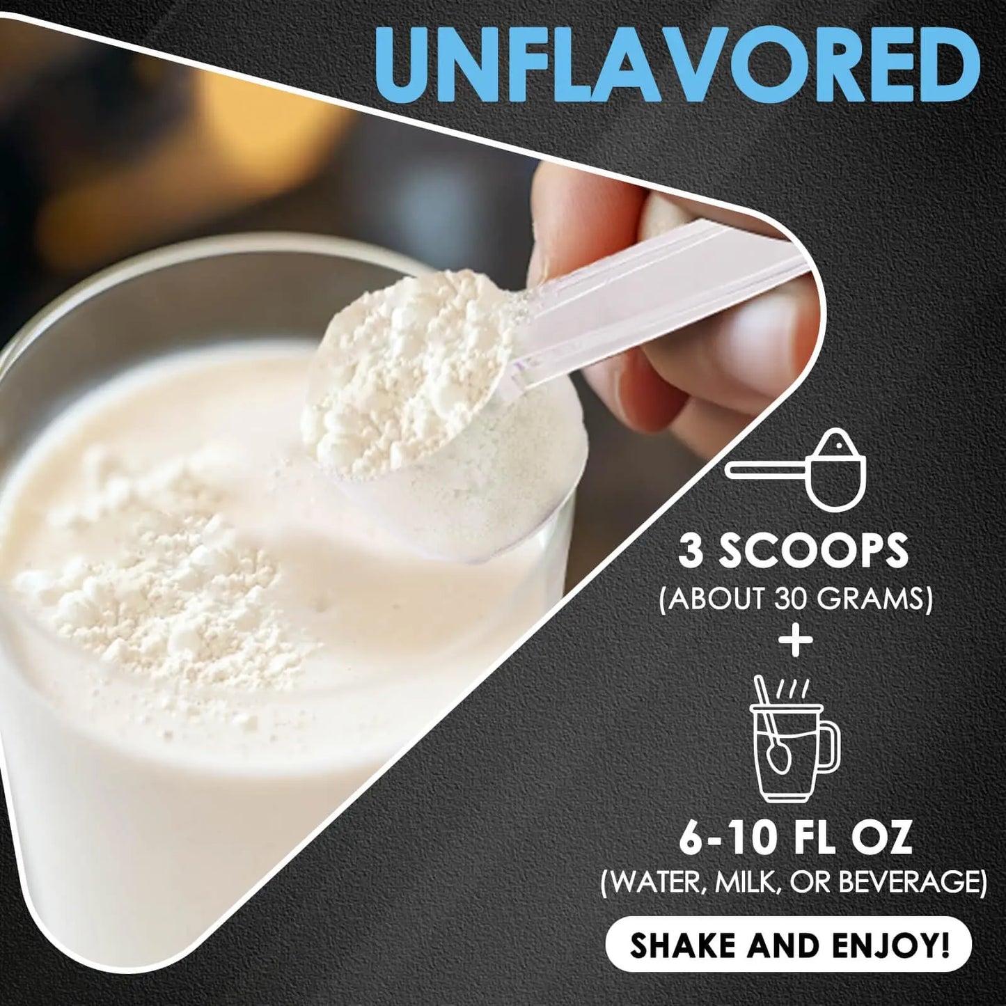 NATURE TARGET Unflavored Whey Protein Isolate - 26g Protein, 0g Sugar, Keto Friendly - No rBGH, Grass Fed - Perfect for Coffee, Baking & Smoothies - 1.10 LB (16 Servings) NATURE TARGET