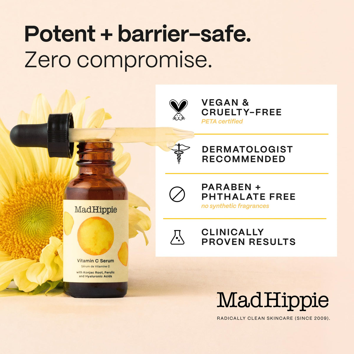 Mad Hippie Vitamin C Serum, Low Irritation, 1.02 Fl Oz Mad Hippie
