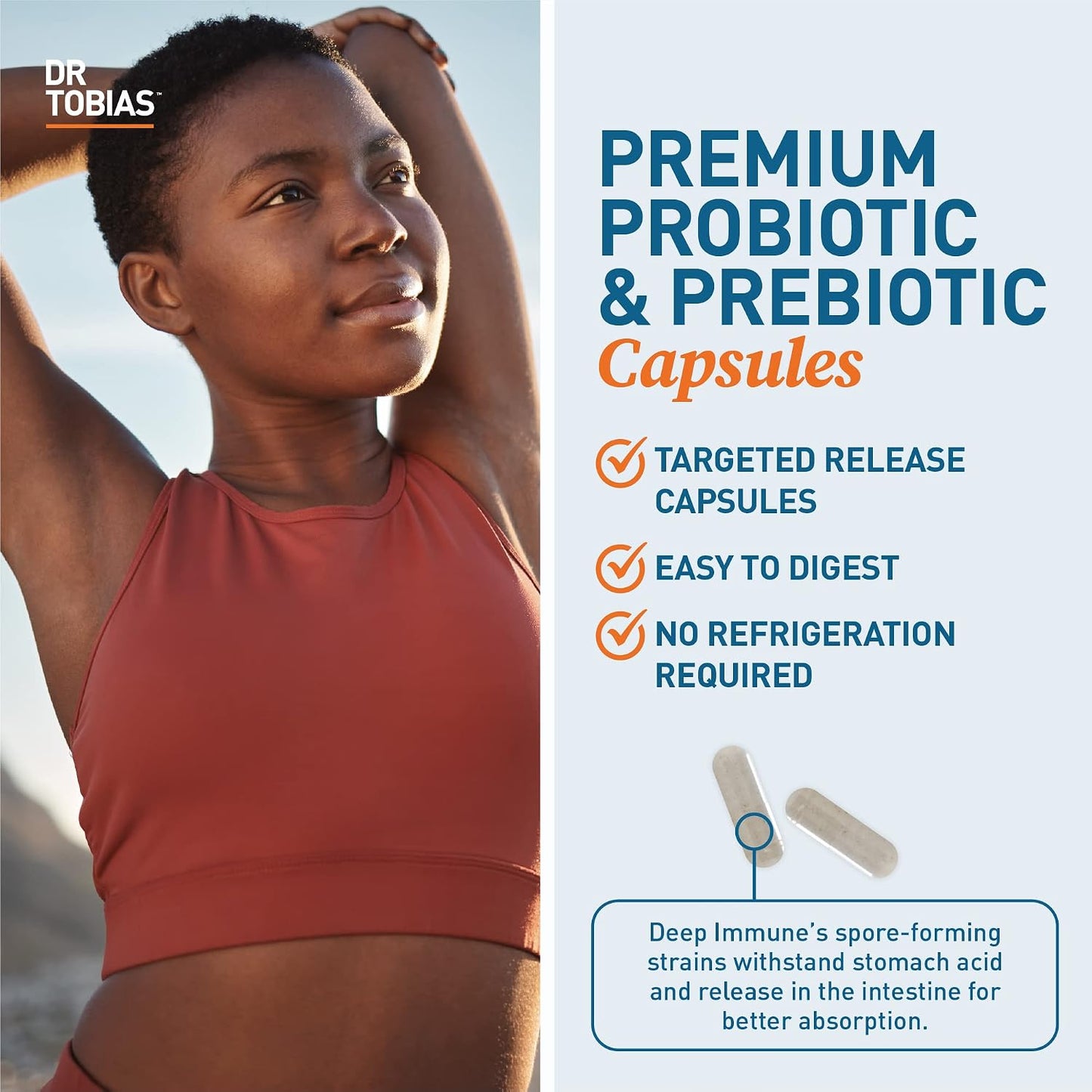 Dr. Tobias Prebiotics & Deep Immune Probiotics for Immune Support & Gut Health