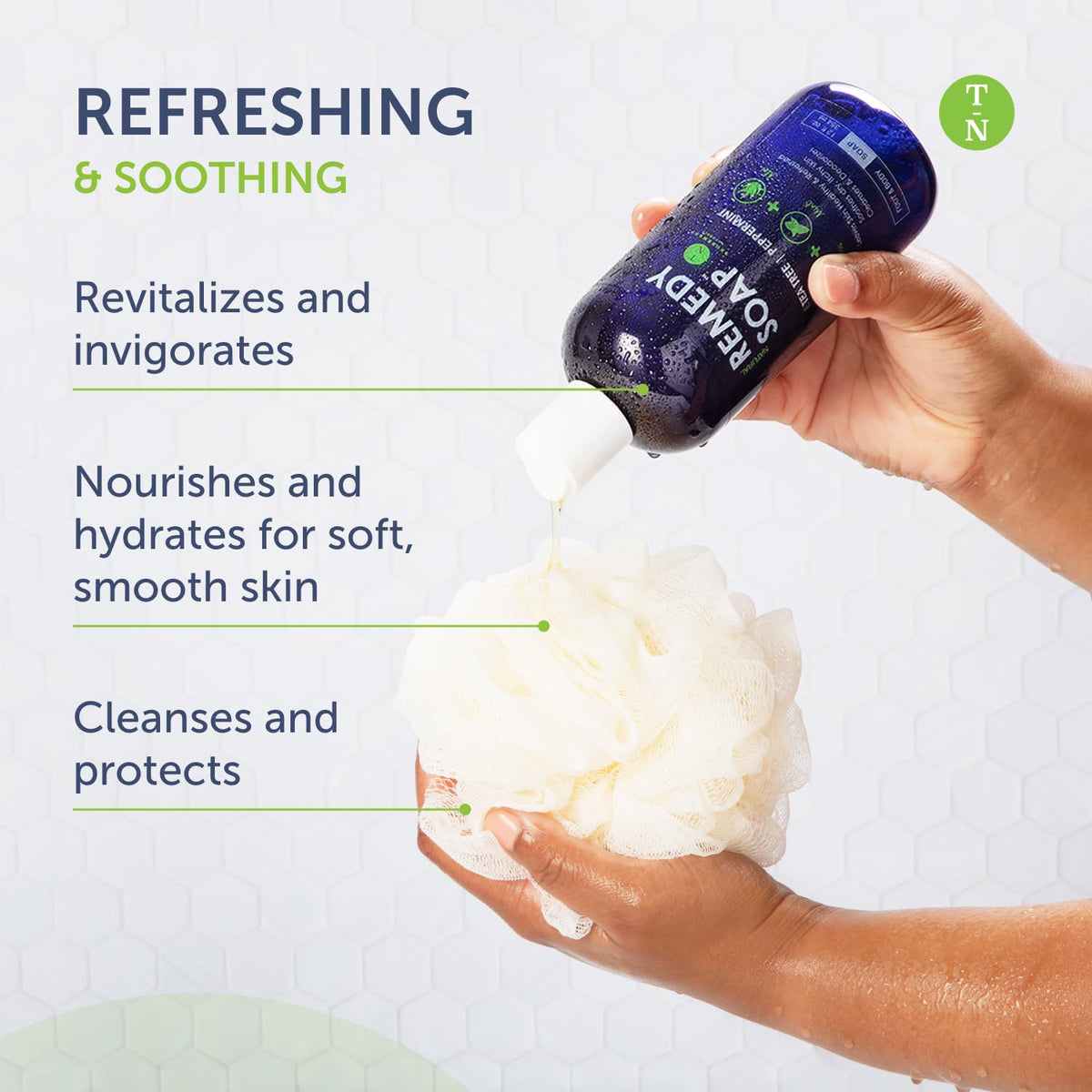 Truremedy Naturals Body Wash, Tea Tree & Peppermint (12oz) Truremedy Naturals