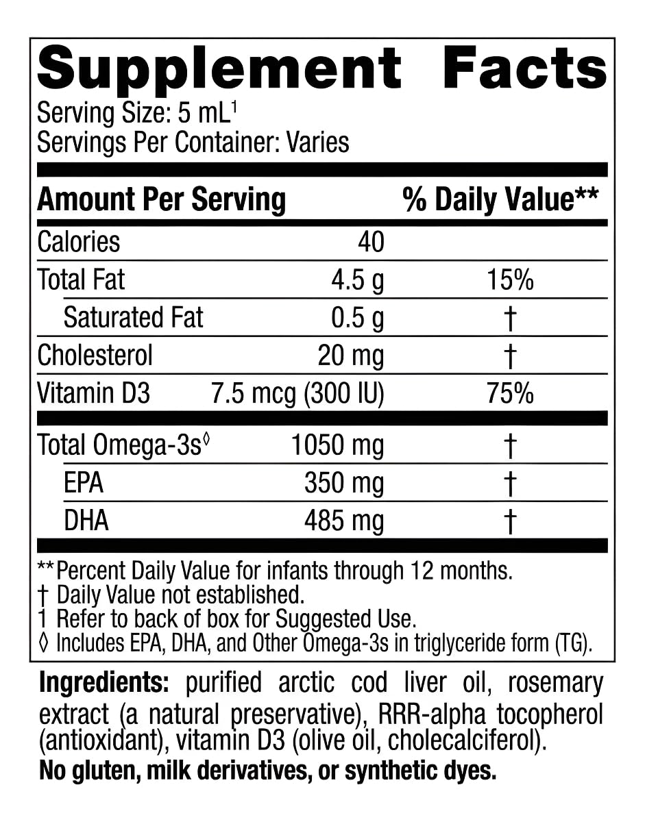 Nordic Naturals Baby’s DHA, Unflavored - 2 oz - 1050 mg Omega-3 + 300 IU Vitamin D3 - Supports Brain, Vision & Nervous System Development in Babies - Non-GMO - Servings May Vary Nordic Naturals buy australia supplements