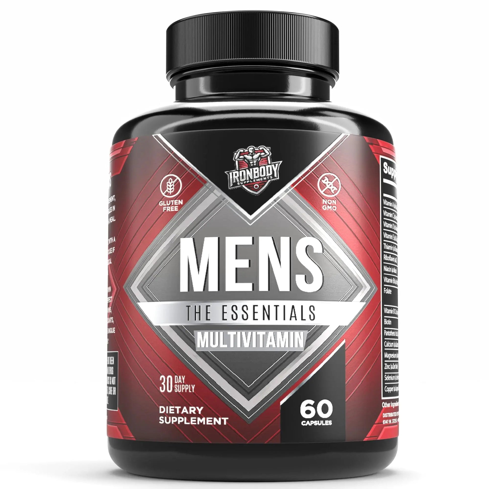 IronBody Supplements, Multivitamin for Men, Vitamins A, B, C, D, E, Zinc. Immune Support, Antioxidant Fruit and Energy Blend. 60 Capsules IronBody Supplements buy australia supplements