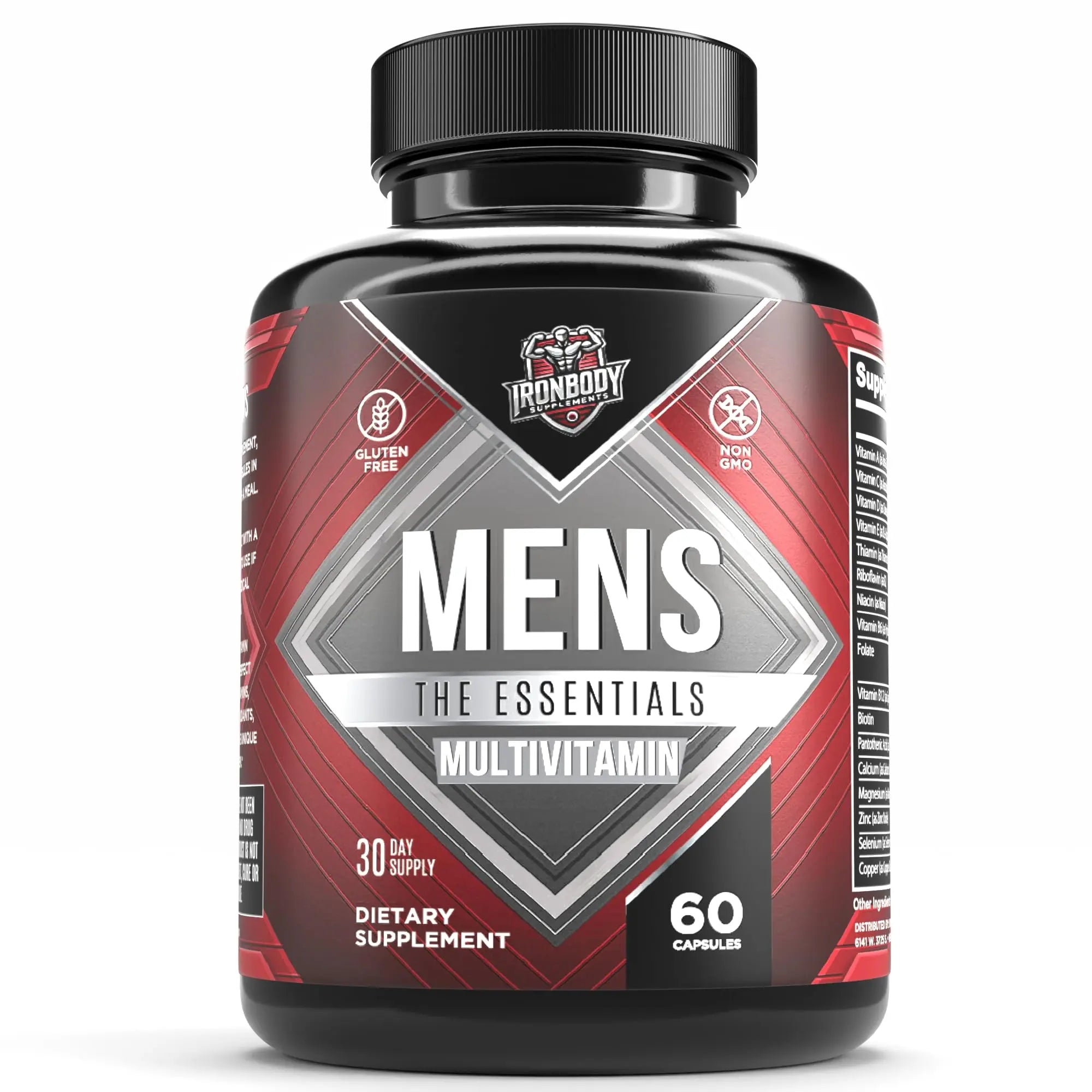 IronBody Supplements, Multivitamin for Men, Vitamins A, B, C, D, E, Zinc. Immune Support, Antioxidant Fruit and Energy Blend. 60 Capsules IronBody Supplements buy australia supplements