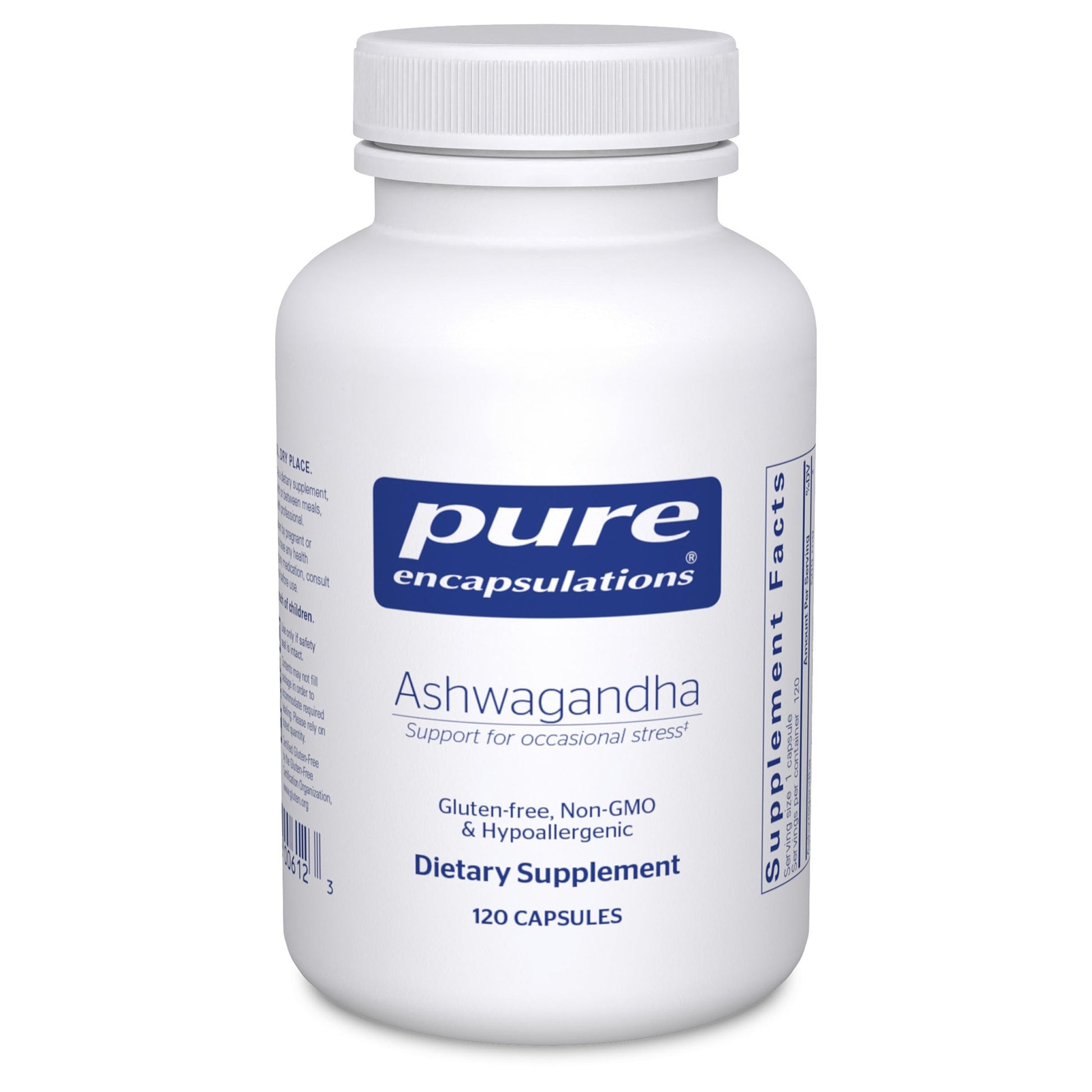 Pure Encapsulations Ashwagandha - 500 mg Ashwagandha Extract - Metabolism & Stress Support - Immune Support - GMO Free & Vegan - 120 Capsules Pure Encapsulations buy australia supplements