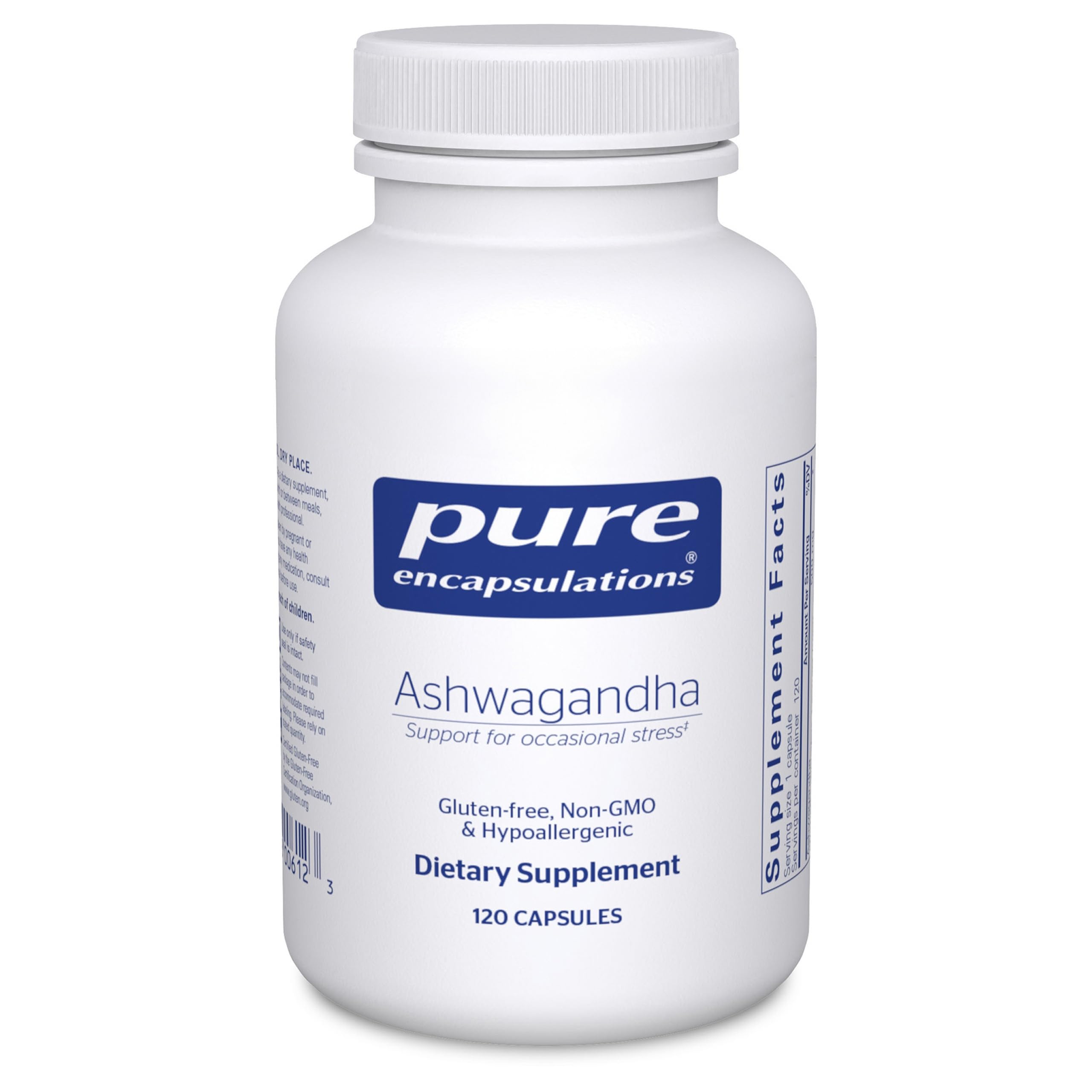 Pure Encapsulations Ashwagandha - 500 mg Ashwagandha Extract - Metabolism & Stress Support - Immune Support - GMO Free & Vegan - 120 Capsules Pure Encapsulations buy australia supplements