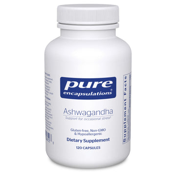 Pure Encapsulations Ashwagandha - 500 mg Ashwagandha Extract - Metabolism & Stress Support - Immune Support - GMO Free & Vegan - 120 Capsules Pure Encapsulations buy australia supplements