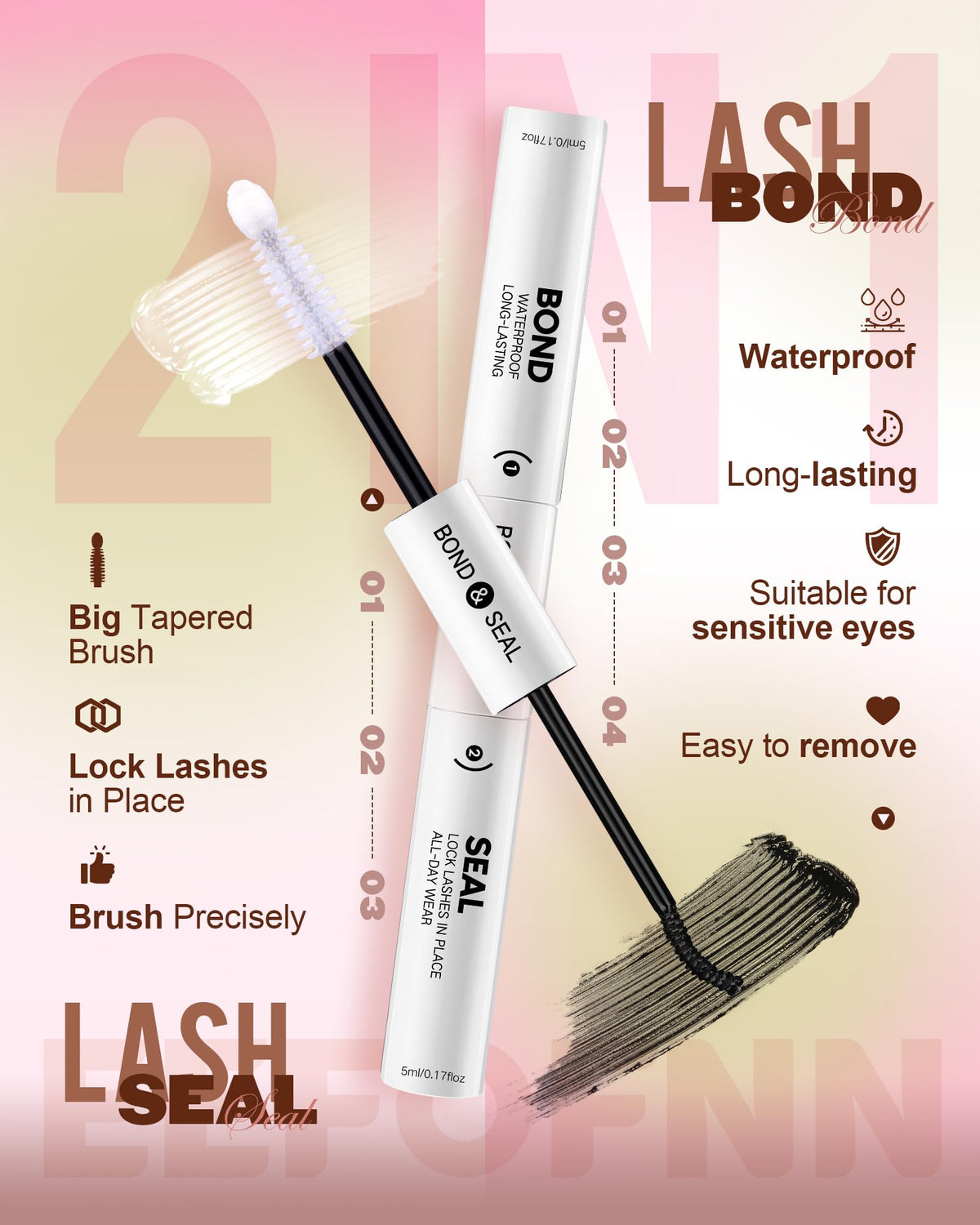 Lash Clusters Kit 560pcs Wispy Eyelash Clusters 30-100D Lash Cluster Kit Eefofnn