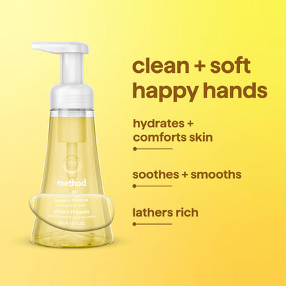 method Foaming Hand Wash, Lemon + Freesia, 10 fl oz, 3 pack Method