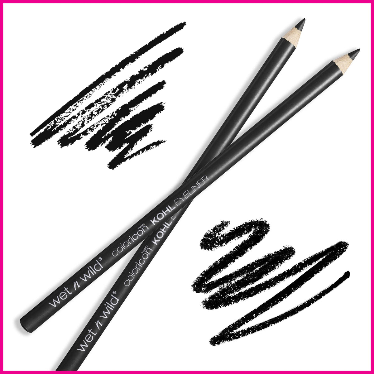 wet n wild Color Icon Kohl Eyeliner Pencil - Rich Hyper-Pigmented Color, Smooth Creamy Application, Long-Wearing Matte Finish Versatility, Cruelty-Free - Baby's Got Black wet n wild