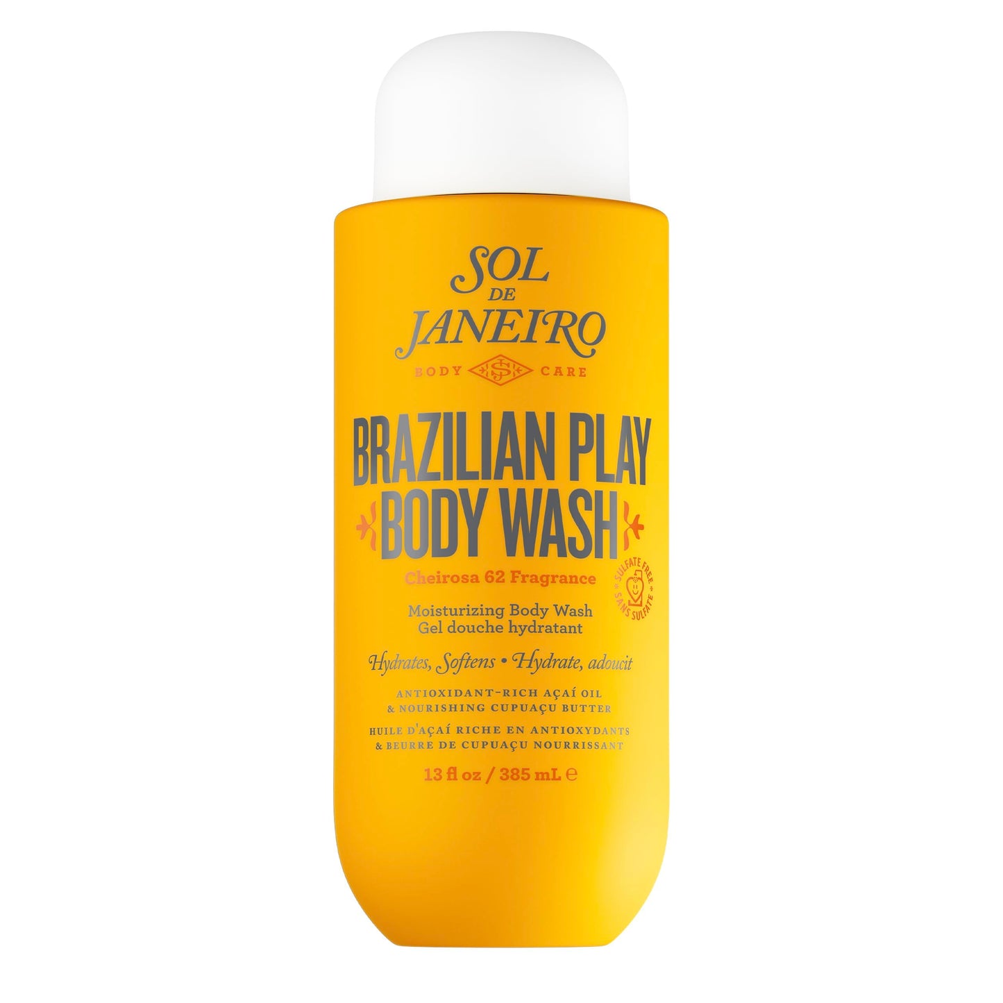 Sol de Janeiro Brazilian Play Moisturizing Shower Cream Gel Body Wash 385mL/13.0 fl oz. Sol de Janeiro