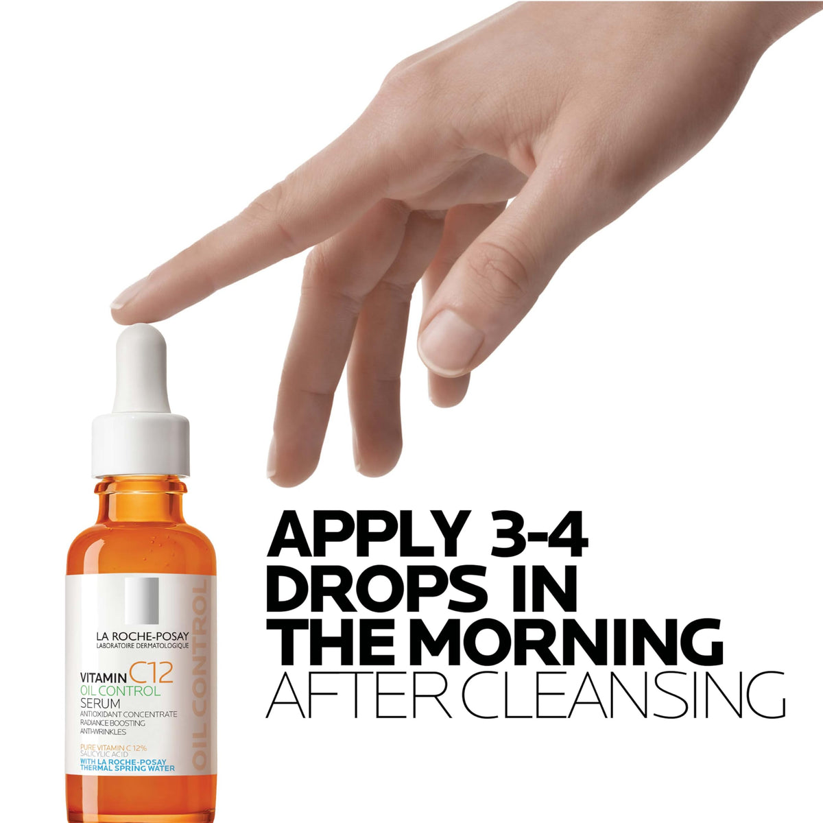 La Roche-Posay Pure 12% Vitamin C Serum with Hyaluronic Acid, 1.01 fl oz La Roche-Posay