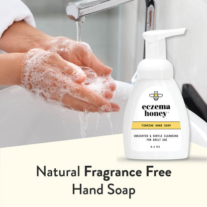 ECZEMA HONEY Gentle Foaming Hand Soap, Non-Toxic Unscented Soap (8.4 Oz) ECZEMA HONEY