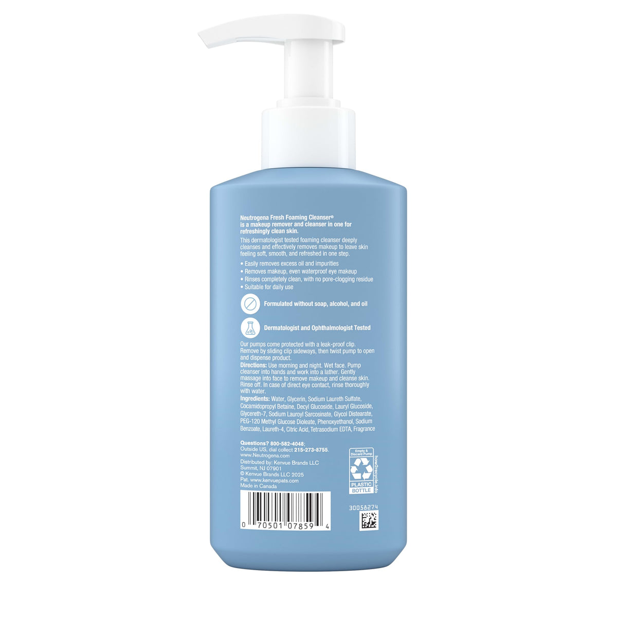 Neutrogena Fresh Foaming Facial Cleanser, 8.5 fl oz Neutrogena