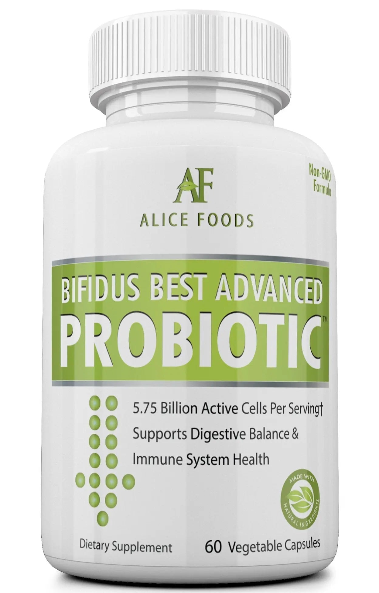 Fast Natural Bloating Relief - Bifidus Best Advanced Probiotic 60 Day + Kombucha Guide - Premium Probiotics for Men and Women - for Intestinal Problems, Bloating, Diarrhea, Gas, Bladder, UTI Alice Foods buy australia supplements