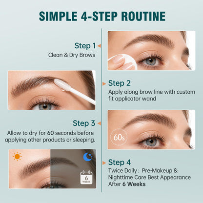 BIYSBER Eyebrow Growth Enhaning Serum with Peptide & Hyaluronic Acid, 5 mL BIYSBER