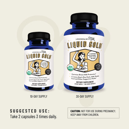 Legendairy Milk Liquid Gold Lactation Support | Lactation Supplement with Organic Goats Rue, Milk Thistle, Shatavari, Fennel, Alfalfa & Anise Legendairy Milk