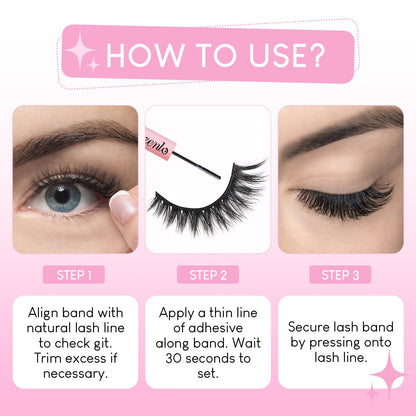 Azenlo False Eyelashes 20 Pairs Wispy Lashes Faux Mink Lashes 14mm 3D Fluffy Cat Eye Lashes （style 20-061) Azenlo
