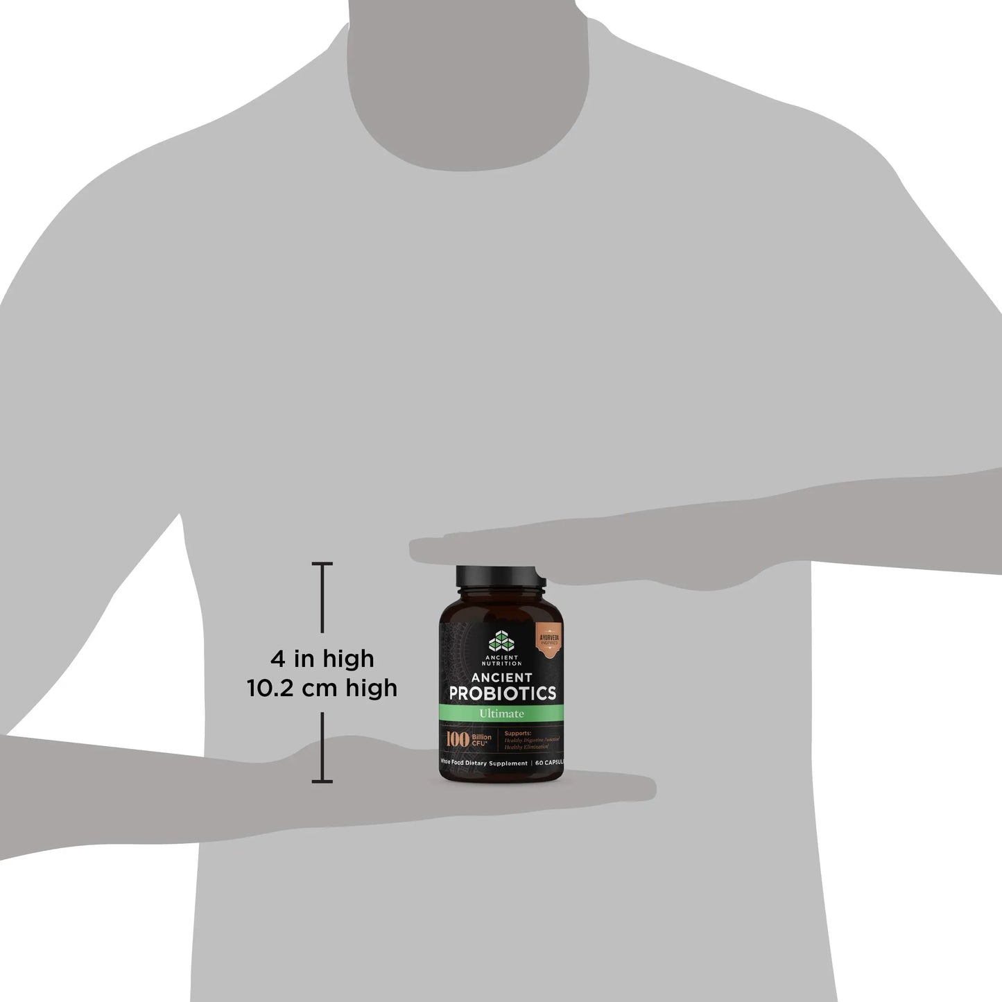 Ancient Nutrition Probiotics, Probiotics Ultimate 100 Billion CFUs*/Serving, Digestive and Immune Support, Gluten Free, Ancient Nutrition