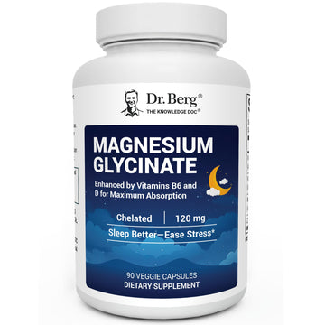 Dr. Berg Magnesium Glycinate 90ct – 4-in-1 Chelated for Muscle, Nerve, Sleep & Stress Support*– w/ D3, B6 & Zinc – 4X Lab-Tested – No Fillers – Formulated in USA, GMP-Certified Dr. Berg Nutritionals buy australia supplements