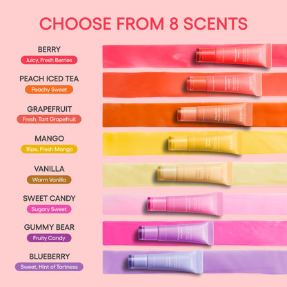 LANEIGE Lip Glowy Balm: Sheer Tinted Lip Treatment Balm Tube with Shea & Murumuru Butters for Hydrating, Moisturizing, Glossy, Non-Sticky Shine, Berry | Korean Skin Care, Berry LANEIGE