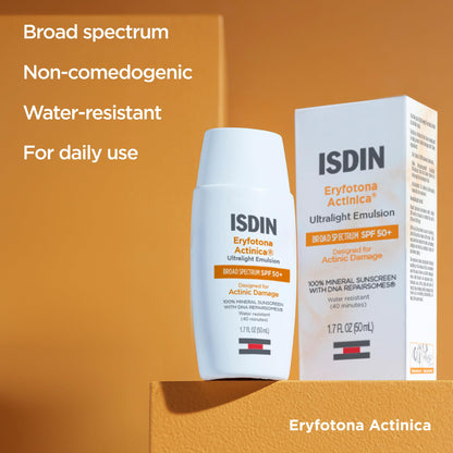 ISDIN Eryfotona Actinica Mineral Face Sunscreen SPF 50+, 1.7 fl oz ISDIN