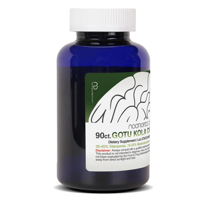 Nootropics Depot Gotu Kola Extract Capsules | 120mg | 90 Count | Acid Resistant | Centella asiatica | 35-45% Triterpenes | Supports Healthy Stress Levels | Promotes Memory Enhancement