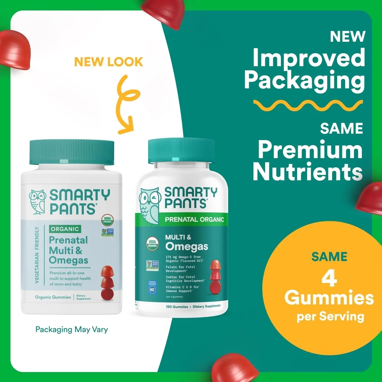SmartyPants Organic Prenatal Vitamins for Women, Multivitamin Gummies: Biotin, Methylfolate, Omega 3 (ALA), Vitamin D3, C, Vitamin B12, B6, A, K2 & Zinc SmartyPants buy australia supplements