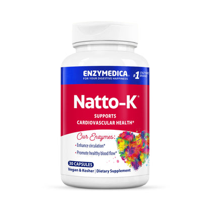Enzymedica Natto-K Capsules, Vegan, Gluten Free, Kosher - 90 Capsules Gsupps Australia