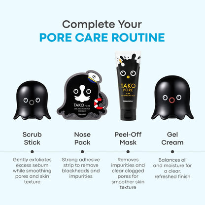 TONYMOLY Tako Pore Clay Scrub Stick, Korean Blackhead Exfoliator, 0.8 oz TONYMOLY