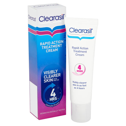 Clearasil Ultra Rapid Action Gel - Salicylic Acid Skin Moisturizer for Adults, Exfoliating & Smoothing, 25ml Clearasil