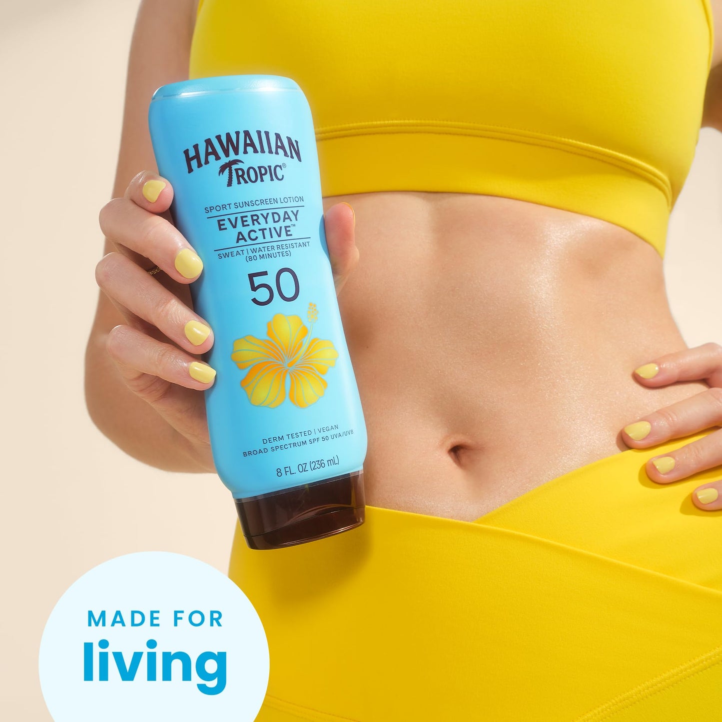 Hawaiian Tropic Everyday Active Sunscreen Lotion, SPF 50 Sunblock, 8 Fl Oz Hawaiian Tropic