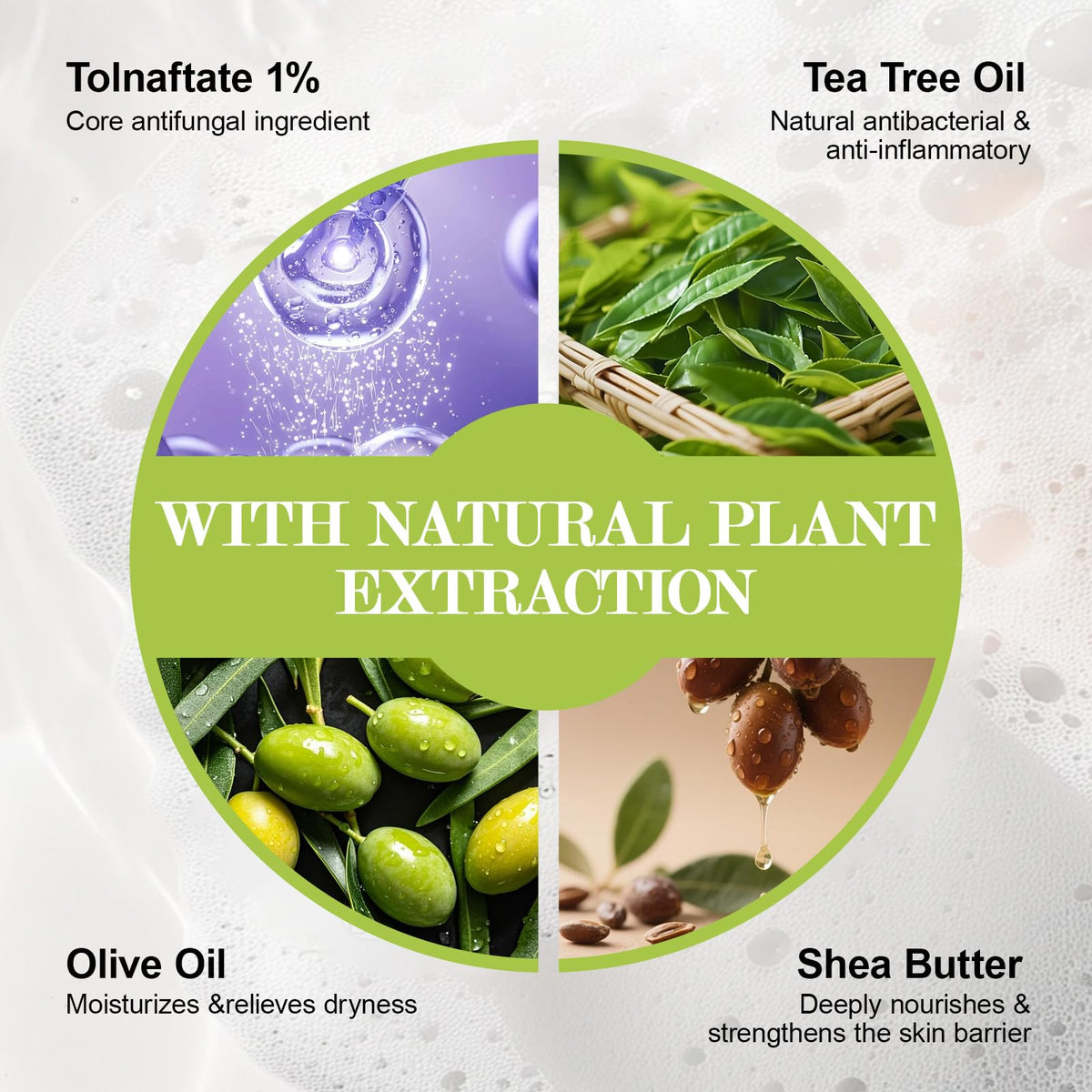 Antifungal Soap-Antibacterial Soap Bar with Tea Tree Oil (3Bars x 2.82oz) NXPPYY