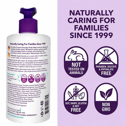 Fairy Tales Daily Cleanse Kids Body Wash | Kids Soap With Gentle, Clean Natural Ingredients | Sulfate Free, Silicone Free, Body Wash for Boys and Girls - 16 oz. Fairy Tales