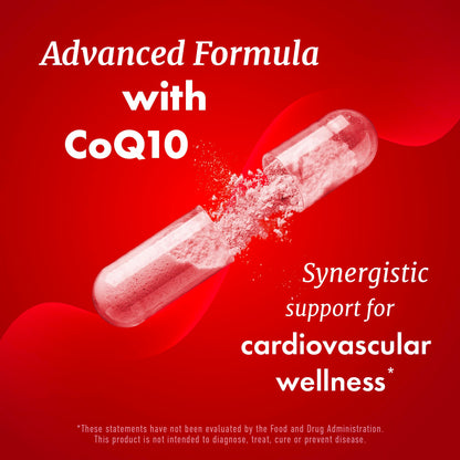 Red Yeast Rice with CoQ10 Supplement | Healthy Cholesterol Levels & Heart Health Support | Extra Strength Red Yeast Rice 1200 MG (600 MG Per Capsule) with Monakolin K Purely Holistic